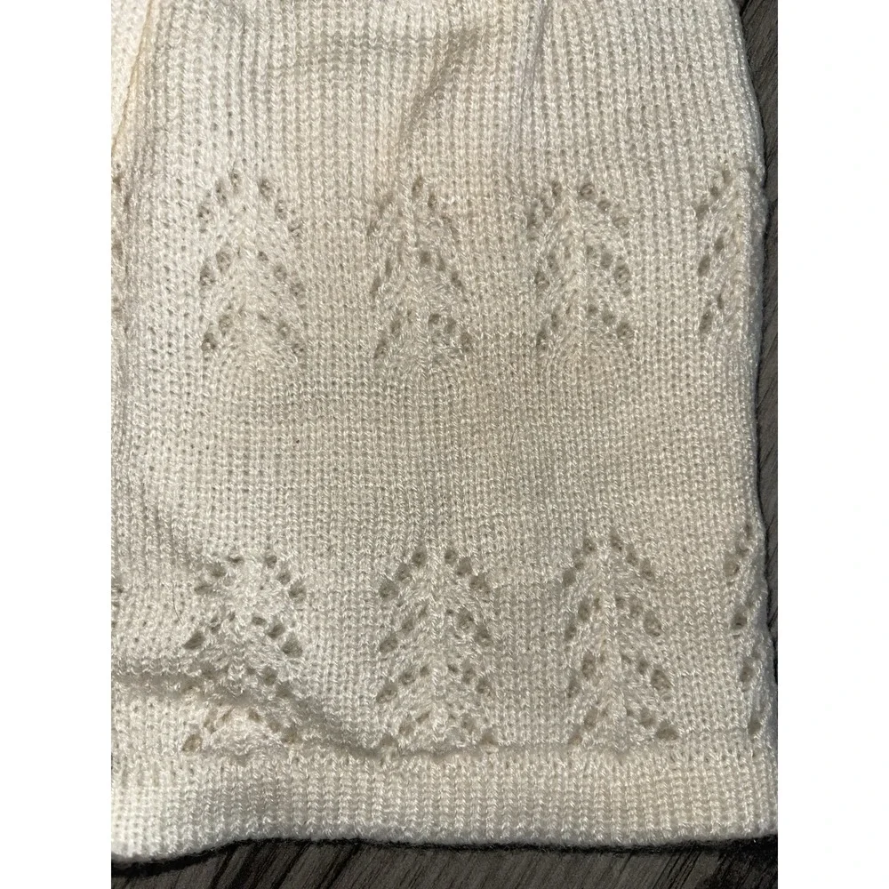 Vintage Neiman Marcus Made In Spain Knit/crochet Baby Dress, Sweater & Bonnet‎